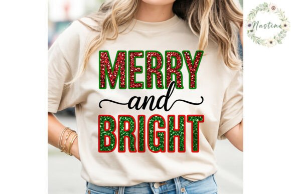 Download Merry and Bright Glitter PNG Clipart - Premium Resources