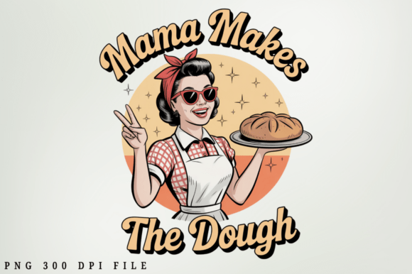 Download Mama Makes the Dough Sublimation Design - Sublimation design Collection