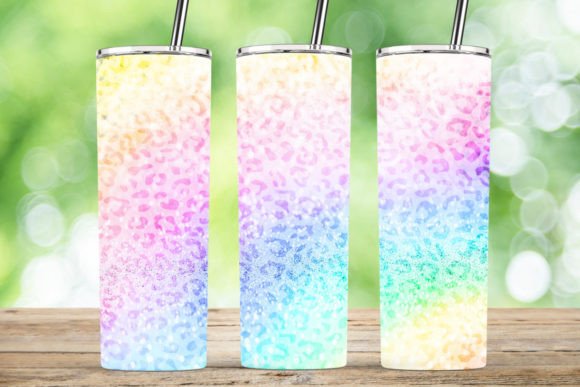 Download Pastel Rainbow Bright Glitter Tumbler - Bright glitter Collection