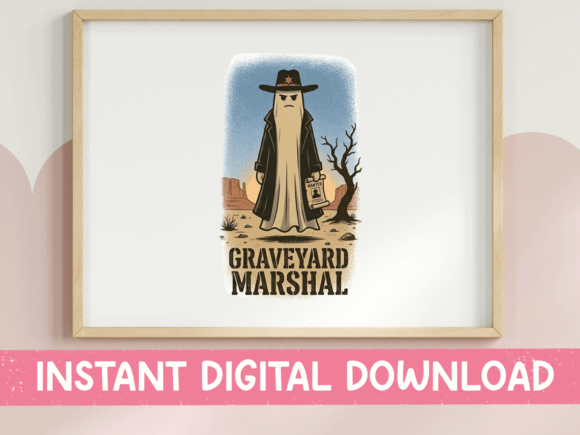 Download Graveyard Marshal Spooky Western Design - Western design Collection