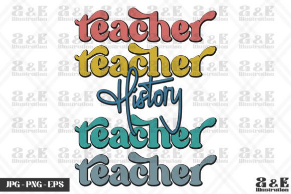 Download Retro History Teacher Rainbow School - Premium Resources